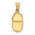 Image of 14K Yellow Gold 3-D Simulated June Synthetic Stone Baby Shoe Pendant