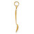 Image of 14K Yellow Gold 3-D Table Spoon Pendant