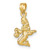 Image of 14K Yellow Gold 3-D Virgo Zodiac Pendant