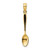 Image of 14K Yellow Gold 3-D w/ Black Enamel Table Spoon Pendant