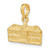 Image of 14K Yellow Gold 3-D Wren Buildings Williamsburg, VA Pendant