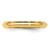 Image of 14K Yellow Gold 3mm Half Round with Edge Band Ring