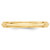 14K Yellow Gold 3mm Half Round with Edge Band Ring — additional view