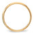 Image of 14K Yellow Gold 3mm Lightweight Milgrain Half Round Band Ring