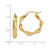 Image of 18mm 14K Yellow Gold 4.00mm Twisted Hoop Earrings