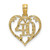 Image of 14K Yellow Gold 40 Inside Heart Pendant