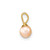 Image of 14K Yellow Gold 4-5mm Round Pink Freshwater Cultured Pearl Pendant