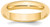Image of 14K Yellow Gold 4mm Half-Round Wedding Band Ring