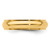 Image of 14K Yellow Gold 5mm Half Round with Edge Band Ring
