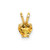 Image of 14K Yellow Gold 5mm Heart Citrine Pendant