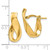 Image of 20mm 14K Yellow Gold 5mm High Polished Hoop Earrings LE1881