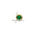 Image of 14K Yellow Gold 5mm Synthetic Mount St. Helens Bezel Pendant