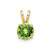 Image of 14K Yellow Gold 6mm Peridot Pendant