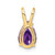Image of 14K Yellow Gold 9x6mm Pear Amethyst Pendant