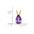 Image of 14K Yellow Gold 9x6mm Pear Amethyst Pendant