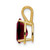 Image of 14K Yellow Gold 9x6mm Pear Garnet Pendant