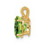 Image of 14K Yellow Gold 9x7mm Oval Peridot Pendant