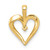 Image of 14K Yellow Gold AA Diamond Heart Pendant