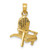 Image of 14K Yellow Gold Adirondack Beach Chair Pendant