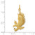 Image of 14K Yellow Gold American Bald Eagle Charm