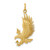 Image of 14K Yellow Gold American Bald Eagle Charm