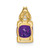 Image of 14K Yellow Gold Amethyst & Diamond Pendant PM7054-AM-001-YA