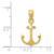 Image of 14K Yellow Gold Anchor Pendant C3339