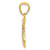 Image of 14K Yellow Gold and Rhodium Bee Pendant