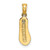 Image of 14K Yellow Gold and Rhodium Hawaii Single Flip-Flop Pendant