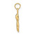 Image of 14K Yellow Gold and Rhodium Polished & 2-D Cat & Kitten Pendant