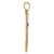 Image of 14K Yellow Gold and Rhodium Shiny-Cut Beaded Heart Pendant
