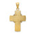 Image of 14K Yellow Gold and Rhodium Shiny-Cut Cross Pendant K3643