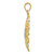 Image of 14K Yellow Gold and Rhodium Starburst Pendant