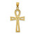 Image of 14K Yellow Gold Ankh Cross Pendant C174