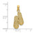 Image of 14K Yellow Gold Antigua, W.I. Double Flip-Flop Pendant