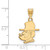 Image of 14K Yellow Gold Appalachian State University Medium Pendant by LogoArt 4Y016APS