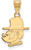 Image of 14K Yellow Gold Appalachian State University Medium Pendant by LogoArt 4Y016APS