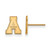 14K Yellow Gold Appalachian State University X-Small Post Earrings by LogoArt