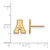 14K Yellow Gold Appalachian State University X-Small Post Earrings by LogoArt