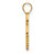 Image of 14K Yellow Gold Arkansas State University Large Pendant by LogoArt (4Y002ASU)