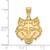 Image of 14K Yellow Gold Arkansas State University Large Pendant by LogoArt (4Y002ASU)