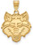 Image of 14K Yellow Gold Arkansas State University Large Pendant by LogoArt (4Y002ASU)