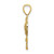 Image of 14K Yellow Gold ARUBA On Palm Tree Pendant