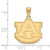 Image of 14K Yellow Gold Auburn University Large Pendant by LogoArt (4Y004AU)