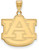 Image of 14K Yellow Gold Auburn University Large Pendant by LogoArt (4Y004AU)