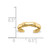 Image of 14K Yellow Gold Bamboo Toe Ring