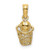 Image of 14K Yellow Gold Basketball w/ Net Pendant