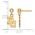Image of 14K Yellow Gold Baylor University Earrings Dangle Ball by LogoArt