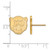14K Yellow Gold Baylor University Small Post Earrings by LogoArt