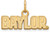 Image of 14K Yellow Gold Baylor University X-Small Pendant by LogoArt (4Y036BU)